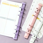 A6 칼라 6공 바인더 셀프 제본 링 파일철 루즈링