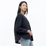 지센 퀼팅 니트 배색 집업 점퍼 LSJPN171