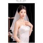 화이트 베일 머리 장식 프러포즈 포토 소품 신부 약혼 등록 주례 드레스녀 퐁당퐁당퐁당