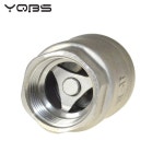 YQBS 304 스테인리스 스틸 체크 밸브 수직 리프트 인라인 스프링 1 2