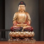 대만 순수동 석가모니불좌상 가정용 아미타불상 삼보불 약사불 동상 장식품