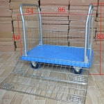 세탁물 카트 이동식 호텔 대용량 수거함 바구니 수거