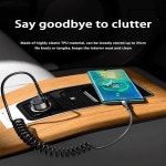 고속 충전 C타입 케이블 용수철 차량용 USB 샤오미 레드미 POCO 화웨이 아너 OPPO 휴대폰 핸드폰 충전기 66