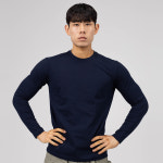 엘라모 엘라모 남성용 머슬핏 긴팔 티셔츠 M