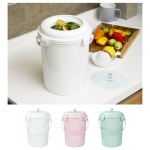 음식물쓰레기통 1L 2L 3L 5L 진공 가정용 종량제봉투 비닐봉투 기저귀휴지통 애완동물 가비지캔 민트 소형 18Cmx높이25Cm
