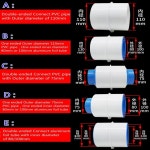 1PC PVC 배기 팬 체크 밸브 원형 파이프 백드래프트 댐퍼 75 공기 덕트 환기 그릴 욕실 주방 액세서리