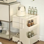 회전 서랍 카트 인테리어 회전서랍 트레이 철망 디자인 녹차잎이중 톤컬러휠 녹차잎이중 톤컬러휠 0층