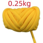 벨벳 자이언트 얀 빅얀 망고실 핸드니팅 가방만들기 핑거니팅 뜨개실 루피실 250g-0 25kg-옐로우