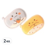 푸트로랩 부드러운 극세사 스펀지 목욕 타올 2종 세트 2세트