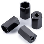 YEAHRUN 4Pcs 알루미늄 휠 육각 허브 어댑터 WPL D12 2WD 1 10 RC 트럭 업그레이드 부품 변환
