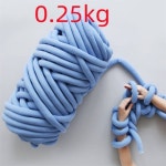 벨벳 자이언트 얀 빅얀 망고실 핸드니팅 가방만들기 핑거니팅 뜨개실 루피실 250g-0 25kg-라이트블루