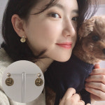 진주드롭 귀걸이 로즈골드