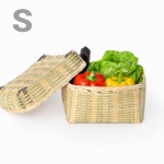 S 대나무 정사각 석작 명절 설날 추석 떡상자 폐백 이바지함 한과 나물 떡바구니 도시락 찬합