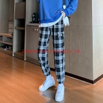TIAN RUI슬랙스 S 작업복 체크 H1278