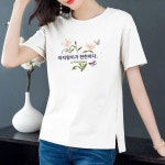 세련된 다채로운 플라워 여성 플라워 프린트 탑 코디