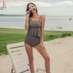 삼기수영복 선녀범러블리 일본풍 ins 스타일 코리아 투피스 온천수 슬림 보수수영복