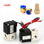 진공 솔레노이드 밸브 파일럿 작동식 고주파 직동형 2 위치 3 방향 220V 24V 12V VT307V