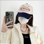 SUNDAY 캡모자 고급 볼캡 캐주얼 빈티지모자