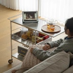 트롤러 무빙 2단 서빙 주방 트레일러