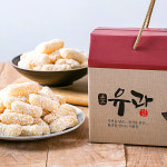 정일품 정일품 찹쌀유과지함 3호 1kg 추억의간식 편의점 수입 대용량 어르신 전도 회사