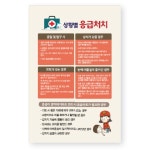 학교 체험장 놀이동산 사고대비 응급조치 교육용 고해상 액자 연습용 인체