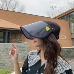 절대지켜 썬캡 외출 모자 햇빛차단 자외선차단모자 여름모자 등산 골프 스포츠 챙넓은썬캡