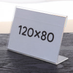 아크릴 POP 꽂이 가격표 메뉴판 투명 스탠드 12x8