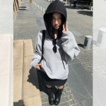베티 루즈핏 후드 맨투맨 긴소매 티셔츠 탑