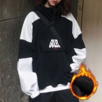 겨울 따뜻한 커플자켓 여행복 남녀공용 기모 맨투맨
