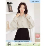 트렌디한 새로운 스타일 레트로 셔링 디테일 셔츠 캐주얼