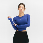젝시믹스 젝시믹스 젝시믹스 코튼라이크 핑거홀 롱슬리브 드림블루
