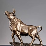 황금소 황소 인테리어 집들이 장 장식 사무실 모형