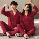 선물 언더웨어 커플 벨벳 커플 잠옷 수면 유니크한