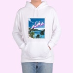 후드티 하와이 알로하 신혼여행 그림 HAWAII B4 디자인