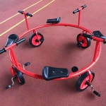 놀이터 회전 자전거 스핀바이크 4인 단체놀이