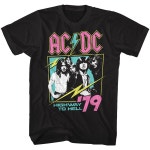 AC DC 네온 하이웨이 티셔츠 Ac Dc Neon Highway 반팔 티셔츠 T-shirt M