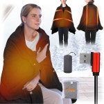 담요 입는담요 침대 소파 USB Heated Blanket Battery Operated - Upgrade Portable Electric Rechargeable Cordless