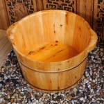 히노끼대야 원목 사우나 온천 배럴 한증막 족욕통 건식 통나무 물통 20고 싱글 배럴