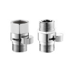 황동 물 흐름 고속 제어 밸브 샤워 헤드 용 조정 수압 조절기 목욕 워터 탭 액세서리