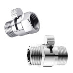 황동 물 흐름 고속 제어 밸브 샤워 헤드 용 조정 수압 조절기 목욕 워터 탭 액세서리