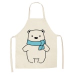 재미있는 곰 주방 앞치마 턱받이 도구 이발 로스트 커피 숍 유니 12 O-16 1개 A kidsize
