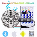LED 링 개별 주소 지정 USB 28 키 블루투스 음악 컨트롤러 키트 내장 8 16 24 3545 픽셀 WS2812B 5050RGB