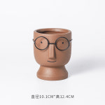 꽃 병 화분 세라믹 수직 정원 냄비 식물에 대 한 벽 꽃병 안경 세로 드 10 S 1개