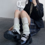 롱 레그워머 따뜻한 발토시 니삭스 루즈삭스