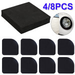 세탁기 진동 방지 패드 충격 미끄럼 발 매트 냉장고 바닥 가구 보호대 4 개 8 7 7x7 7x0 4PCS