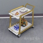 가정용트롤리 핸드카드 2단트롤리 트레이 식당카트 서빙카 웨건