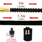 UNKNOWN UNKNOWN FLEXIBLEHOSE 자바라 전선관 정원 물 호스 릴 확장형 급수 고압 유연한 세차 관개 매직 파이프 5m 16 4ft 1개