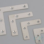 선반 철제보강 코너철 자 꺽쇠 벽고정 지탱 가구 사이즈 80x80mm 1개