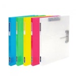 청운 칼라칩 더블레버화일 투명 1개