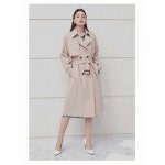 더아이잗 투웨이 칼라 더블 트렌치 코트 IN3M0TC70SG